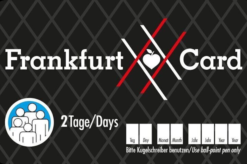 Frankfurt Card Gruppenkarte 2 Tage © #visitfrankfurt