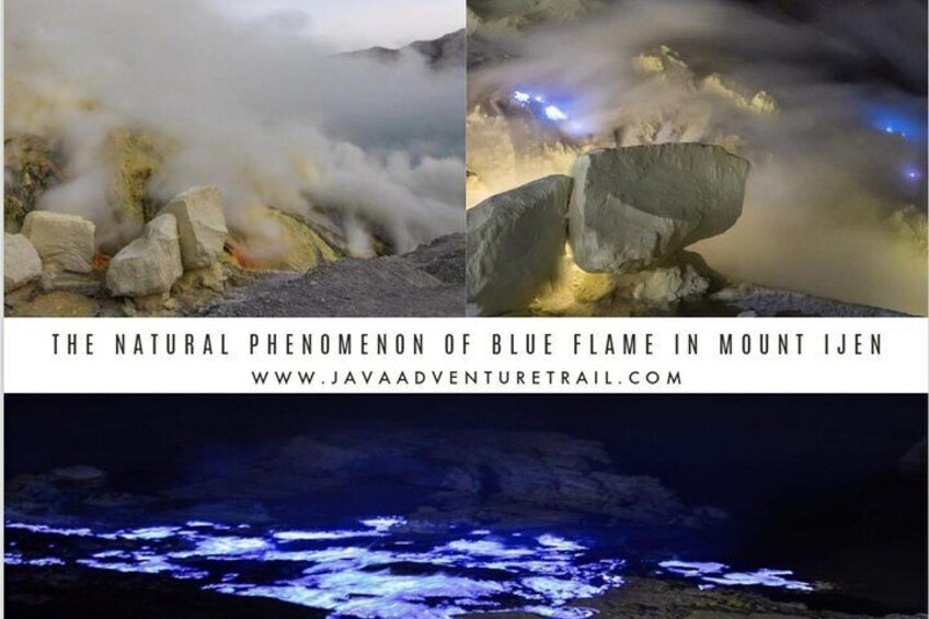 The natural Phenomenon of Bluefire in Mount Ijen