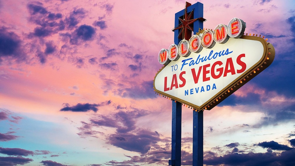 the welcome sign in Las Vegas