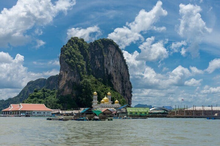 Phangnga Bay and James bond Canoeing in cave by big boat with lunch