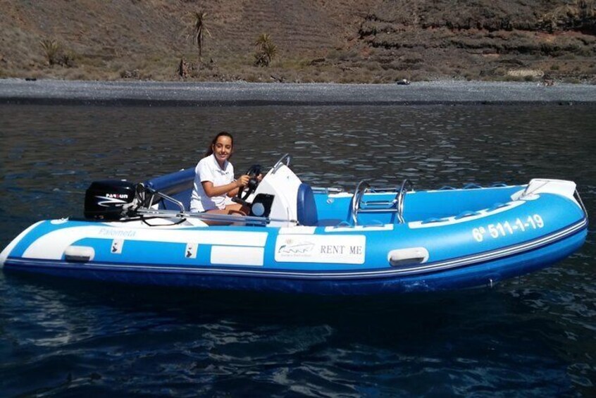  Inflatable boat without a license