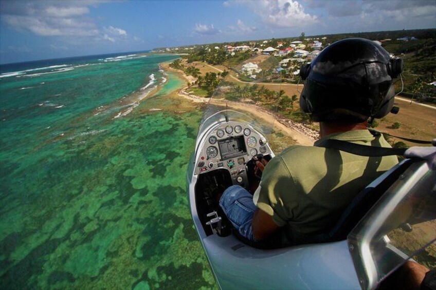 Flight over Guadeloupe in Autogire