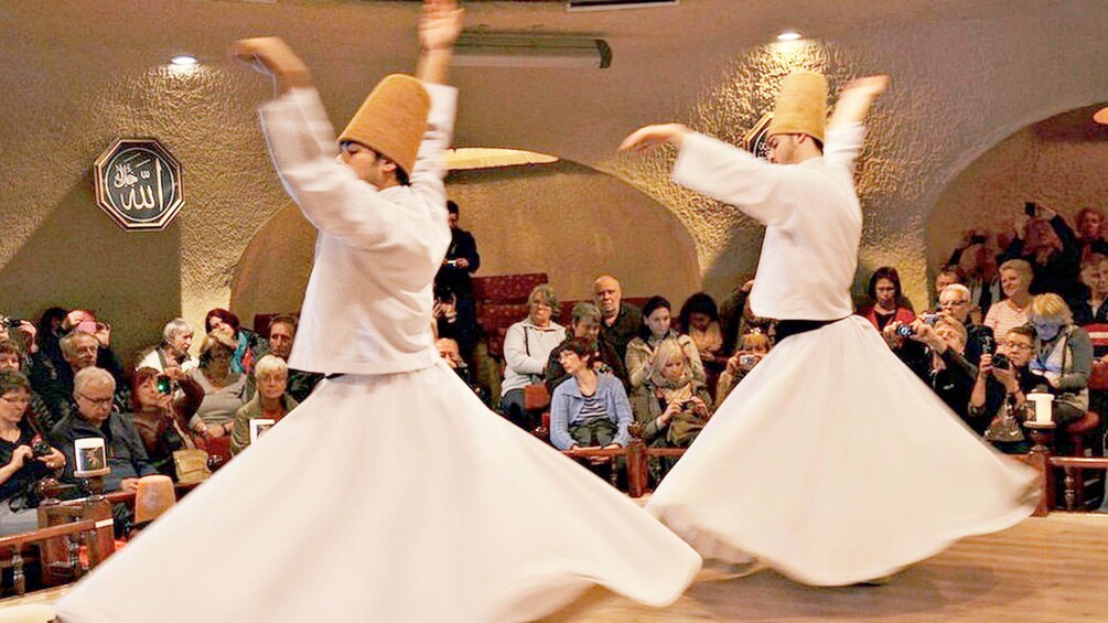 Performers at the Whirling Dervishes Show in Cappadocia 