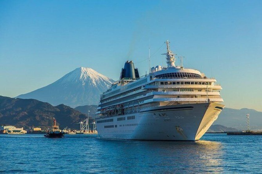 Sightseeing around Shimizu Port for cruise ship passengers