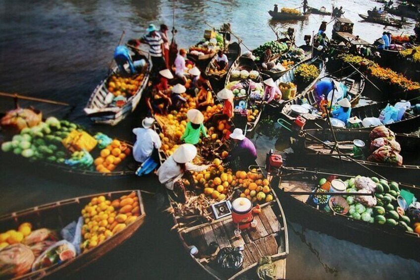 The Mekong Delta's floating markets, a unique cultural feature of the region, offer a fascinating experience.