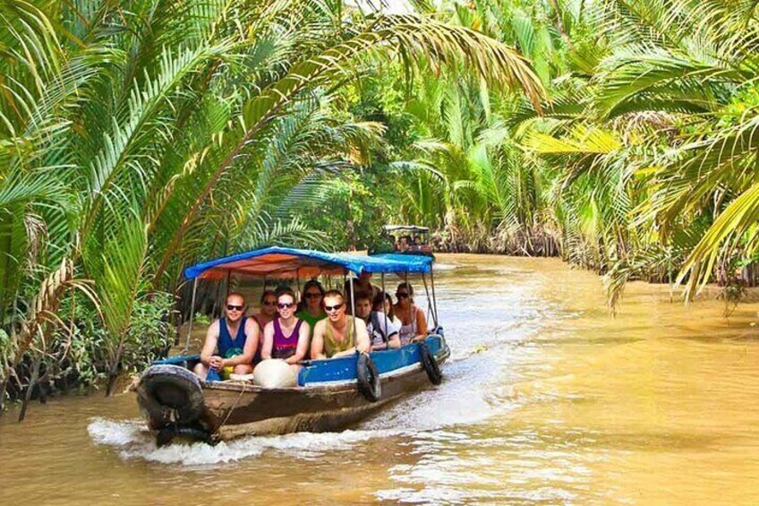 Tourists can enjoy traveling on the local river system.