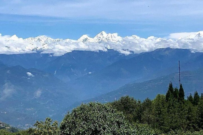 Panaromic view of Himalayas as seen from Nagarkot