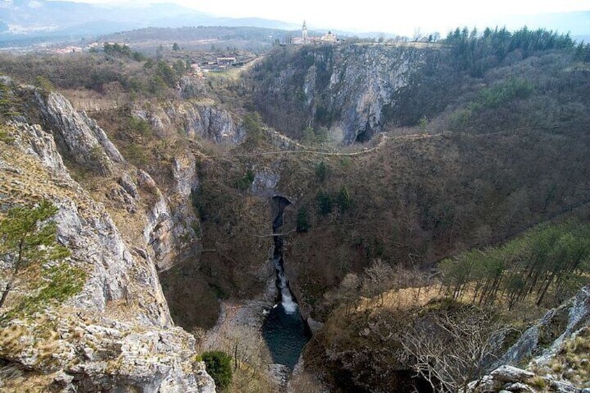 Natural bridge near Škocjan village
