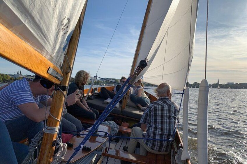 Under full sail