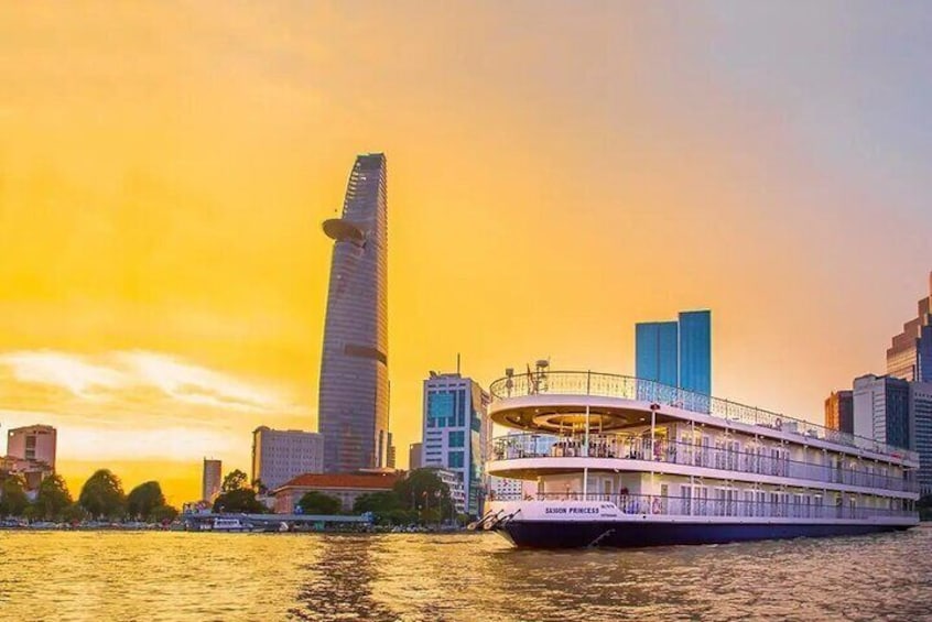 Enjoy a cruise with stunning views of the Saigon River in the afternoon.