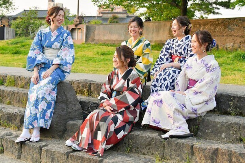 Kanazawa kimono walking plan