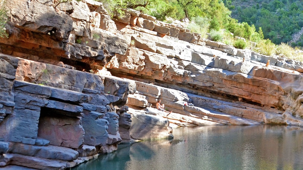 Cliffs and rock pool in Paradise Valley