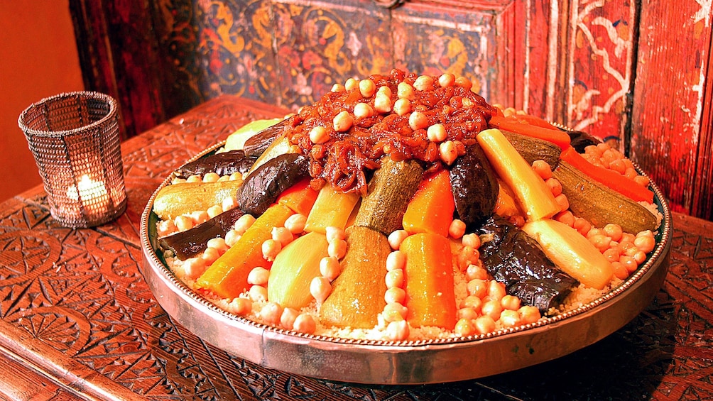 large vegetable dish to eat in casablanca