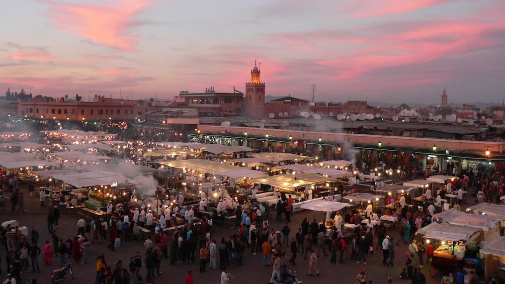 Djemaa El Fnaa Square in Marrakech, Morocco