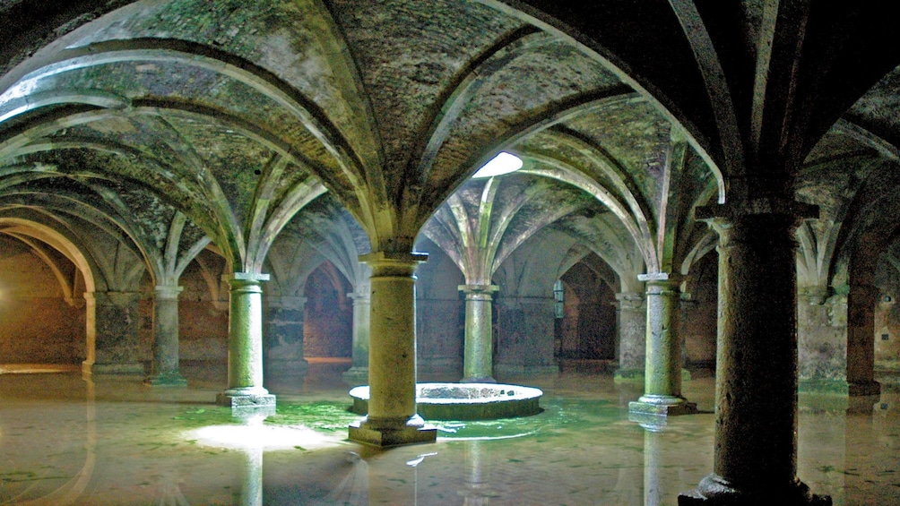 ornate interior pool area