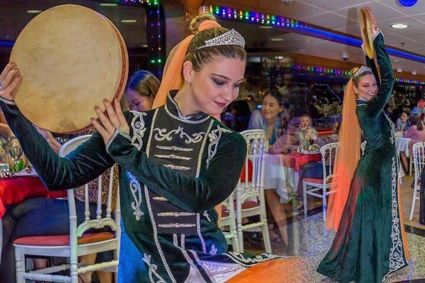 Bosphorus Dinner Cruise with Turkish Folk Dances, Istanbul