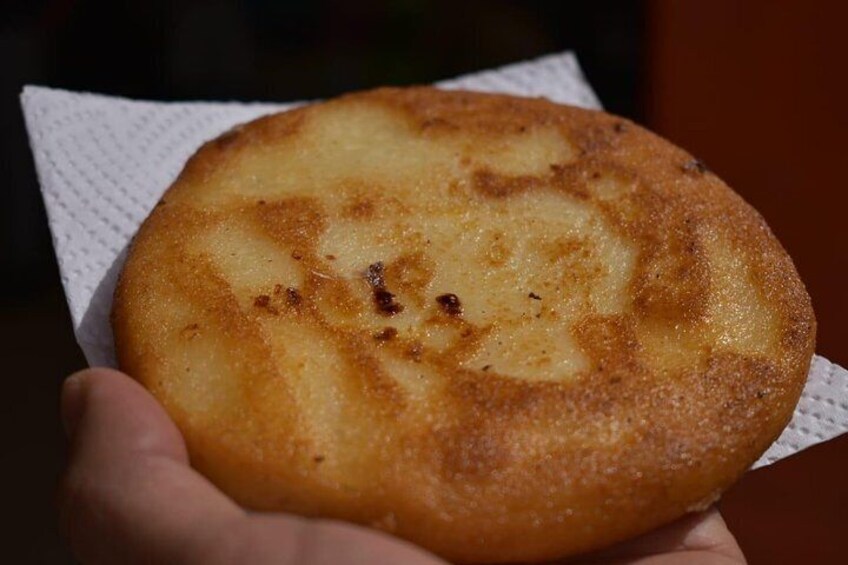 Typical arepa