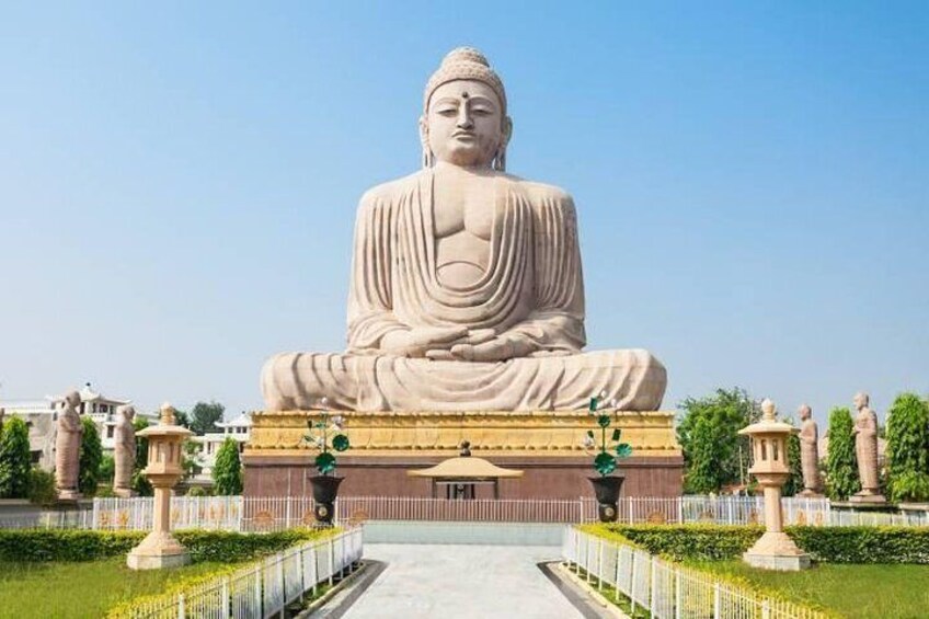 80 Feet Buddha Statue Meditation Mudra at Bodhgaya. 