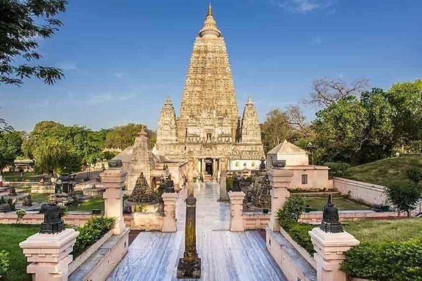 UNESCO world heritage site of Mahabodhi Temple at Bodhgaya.