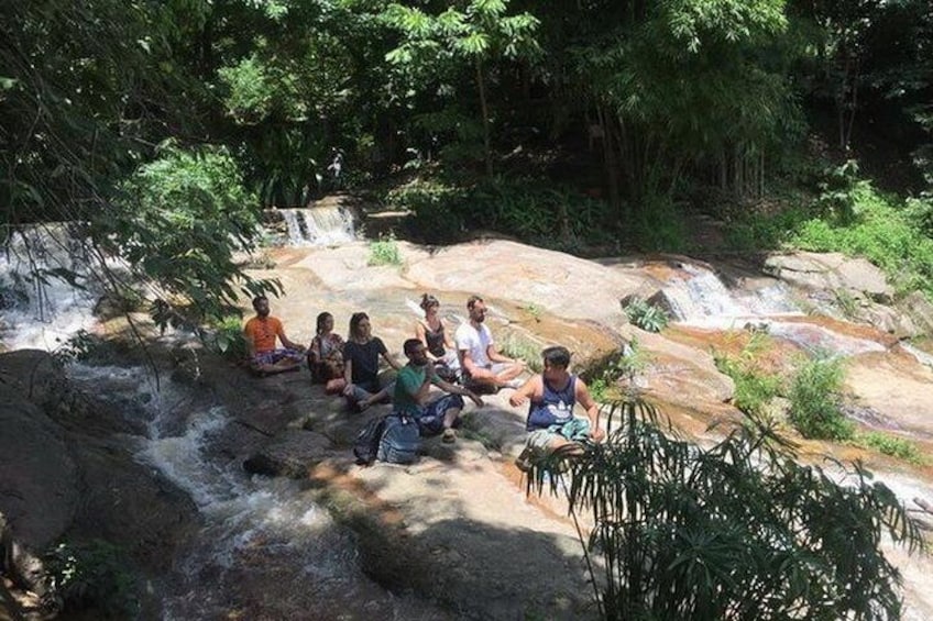 Half Day, Monk Chat Meditation Retreat on Waterfall Temple, Chiang Mai, Thailand