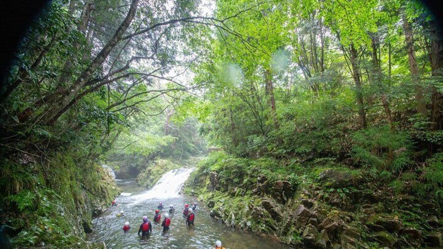 Finally challenge the waterfall climb