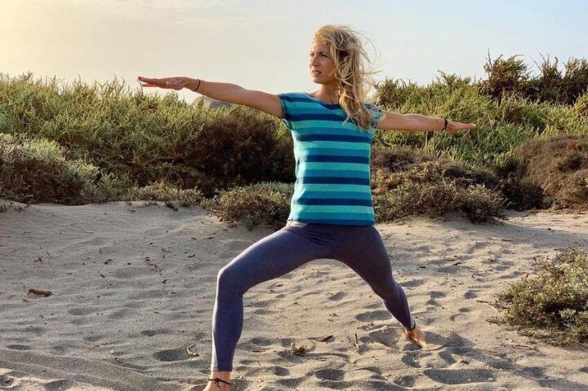 Yoga at the beach in Tenerife