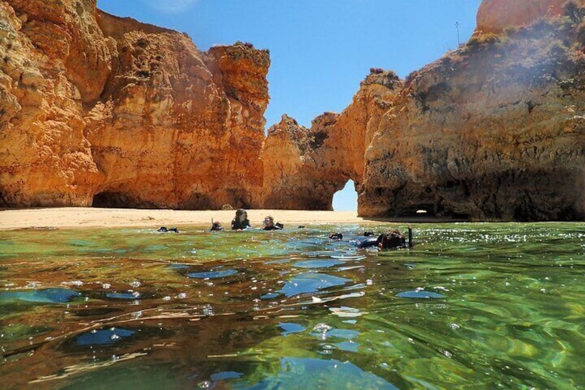 Visit Secret Caves, Hidden Beaches and Snorkeling in Alvor, Portugal