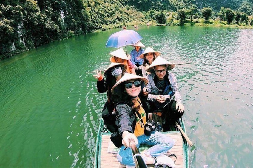 Rowing boat at tam coc