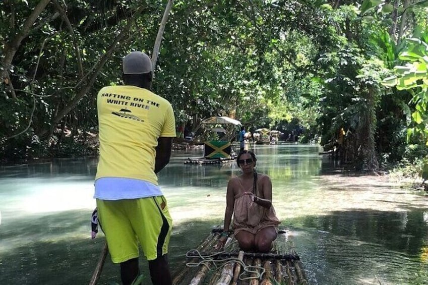 Bamboo River Rafting in Ocho Rios Jamaica.