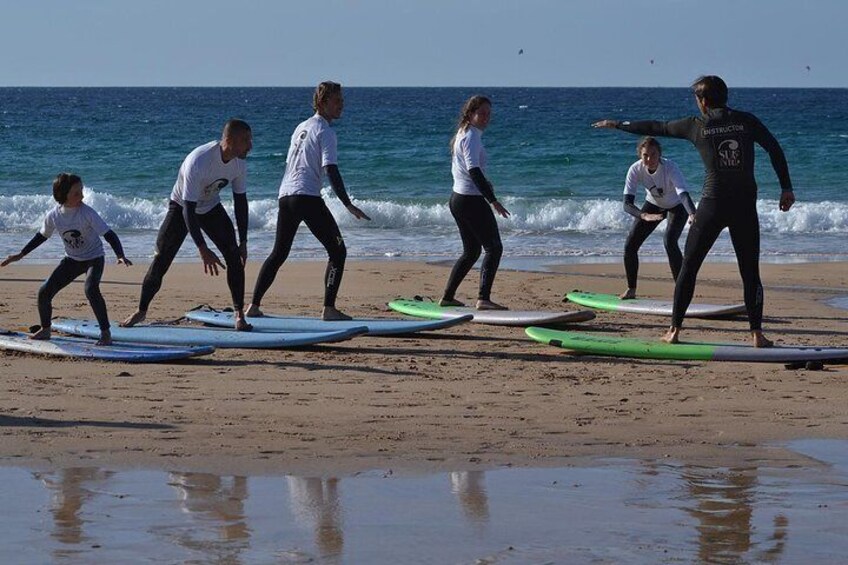 Practice on the beach