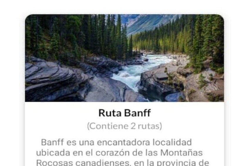 Audio Guide App Canada West Banff Jasper Yoho and National Parks