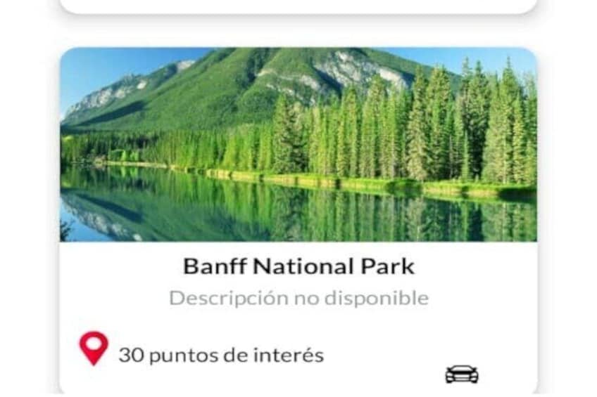 Audio Guide App Canada West Banff Jasper Yoho and National Parks