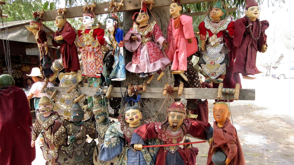 Puppets on display in Mandalay 