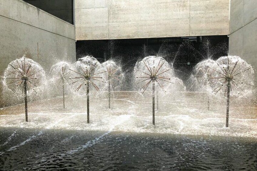 The QAG water feature, lovely on a hot day!