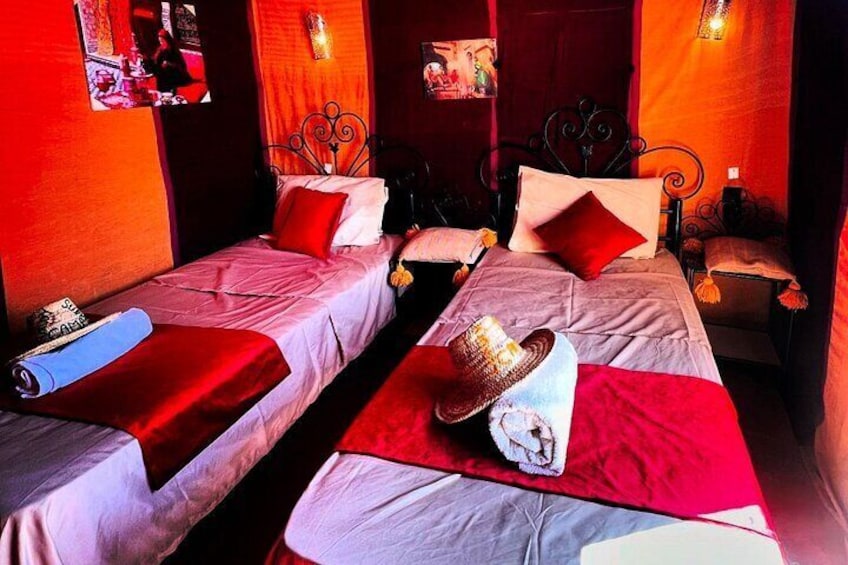 Night In Merzouga Desert, Camel Ride, Tent With Private Bathroom