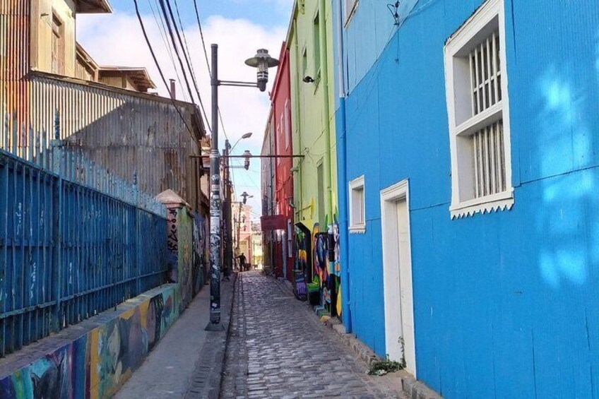 Templeman alley is the beggining of one of the most exciting graffiti trails in this quaint town.