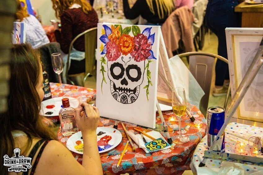 Drink & Draw: Paint A Masterpiece While Enjoying A Drink