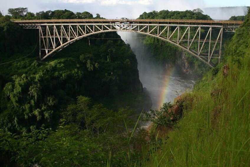 Tandem- Zip Line ( Foofie Slide) Victoria Falls Bridge.