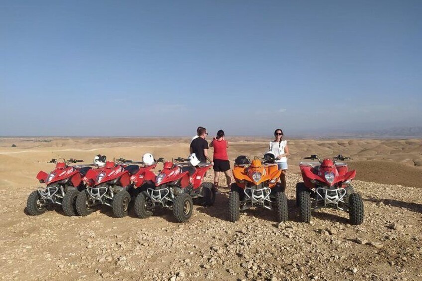 Marrakech:Agafay Desert with Dinner show, ride camel , Quad bike