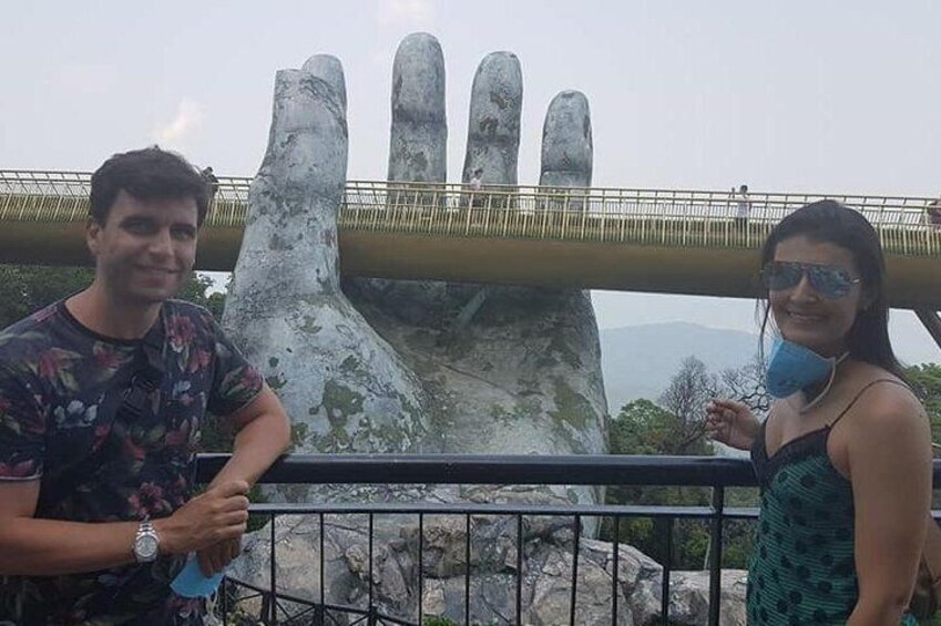 Golden Bridge Ba Na Hill& Lady Buddha Statue on Monkey Mountain Private Day Trip