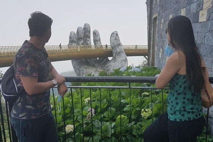 Golden Bridge Ba Na Hill& Lady Buddha Statue on Monkey Mountain Private Day Trip
