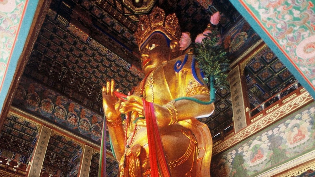 Golden statue in Beijing