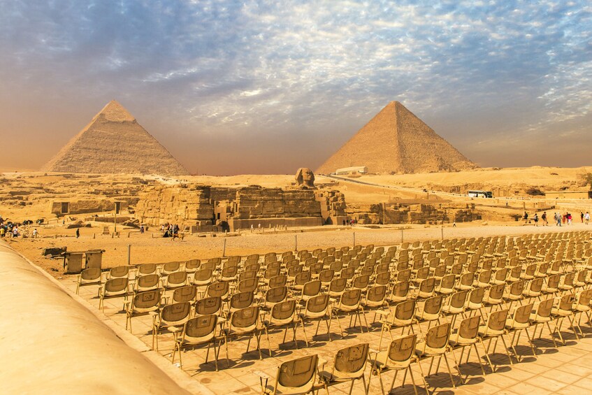 Cairo: Half-Day Great Pyramids, Sphinx, & Solar Boat Tour