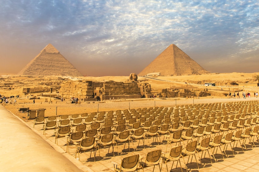 Cairo: Half-Day Great Pyramids, Sphinx, & Solar Boat Tour