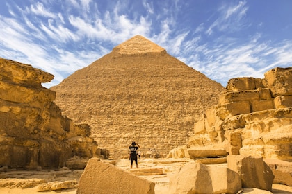 Le Caire : Pyramides et Sphinx excursion avec balade en felouque sur le Nil