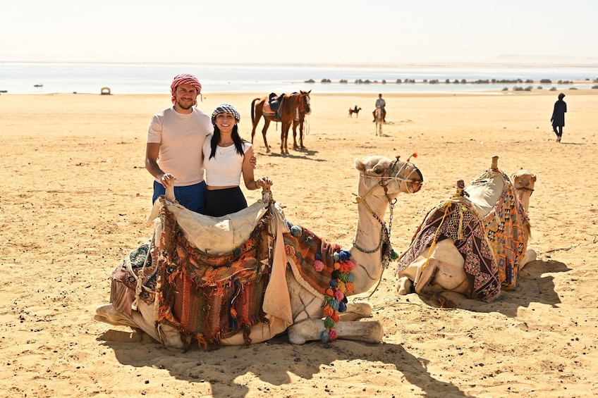 From Cairo: 4x4 Desert Safari with Sandboarding, Camel Ride & BBQ Lunch