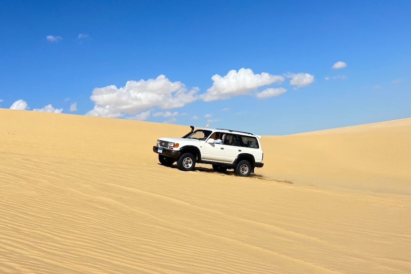 From Cairo: 4x4 Desert Safari with Sandboarding, Camel Ride & BBQ Lunch