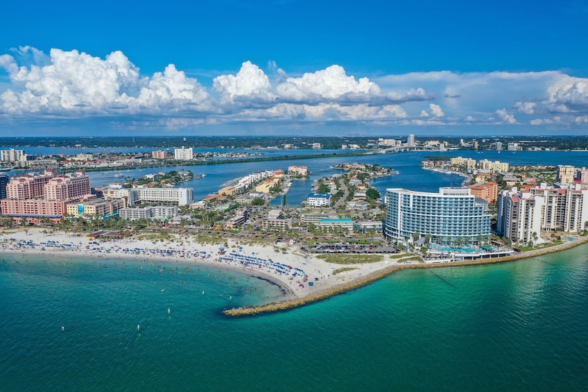 Wild Dolphin Exploration Boat Ride and Clearwater Beach Day 