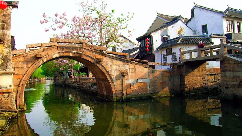 bridge over canal in Suzhou, China