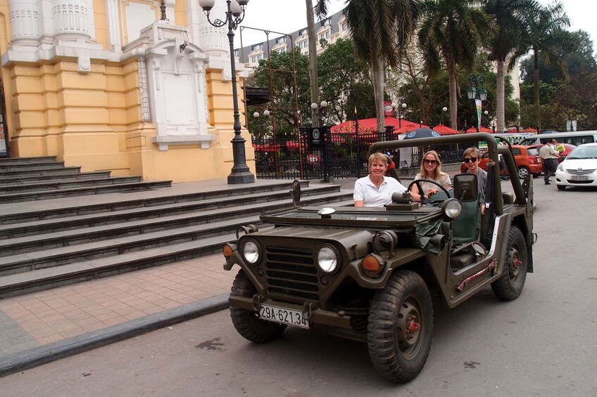 Jeep tour: Fun drive around Hanoi